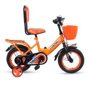 12 TACO SS Kids Bicycle Orange - Durable Steel Frame, Training Wheels