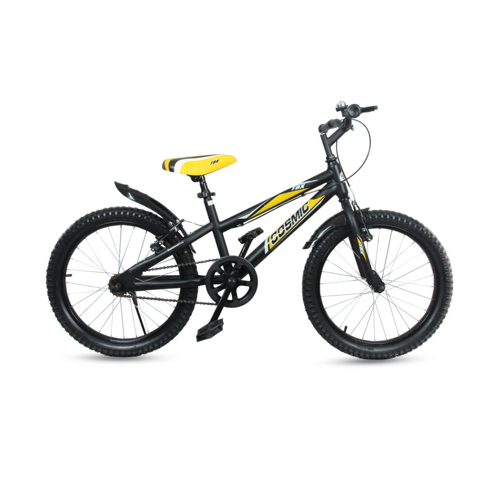 20 TBX SS Boys Bicycle - High-Quality Steel Frame Bike for Boys Yellow Blak